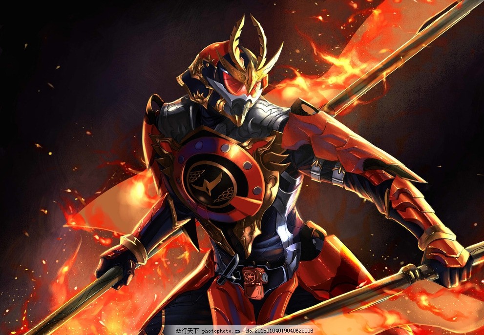 假面骑士铠武同人手绘壁纸