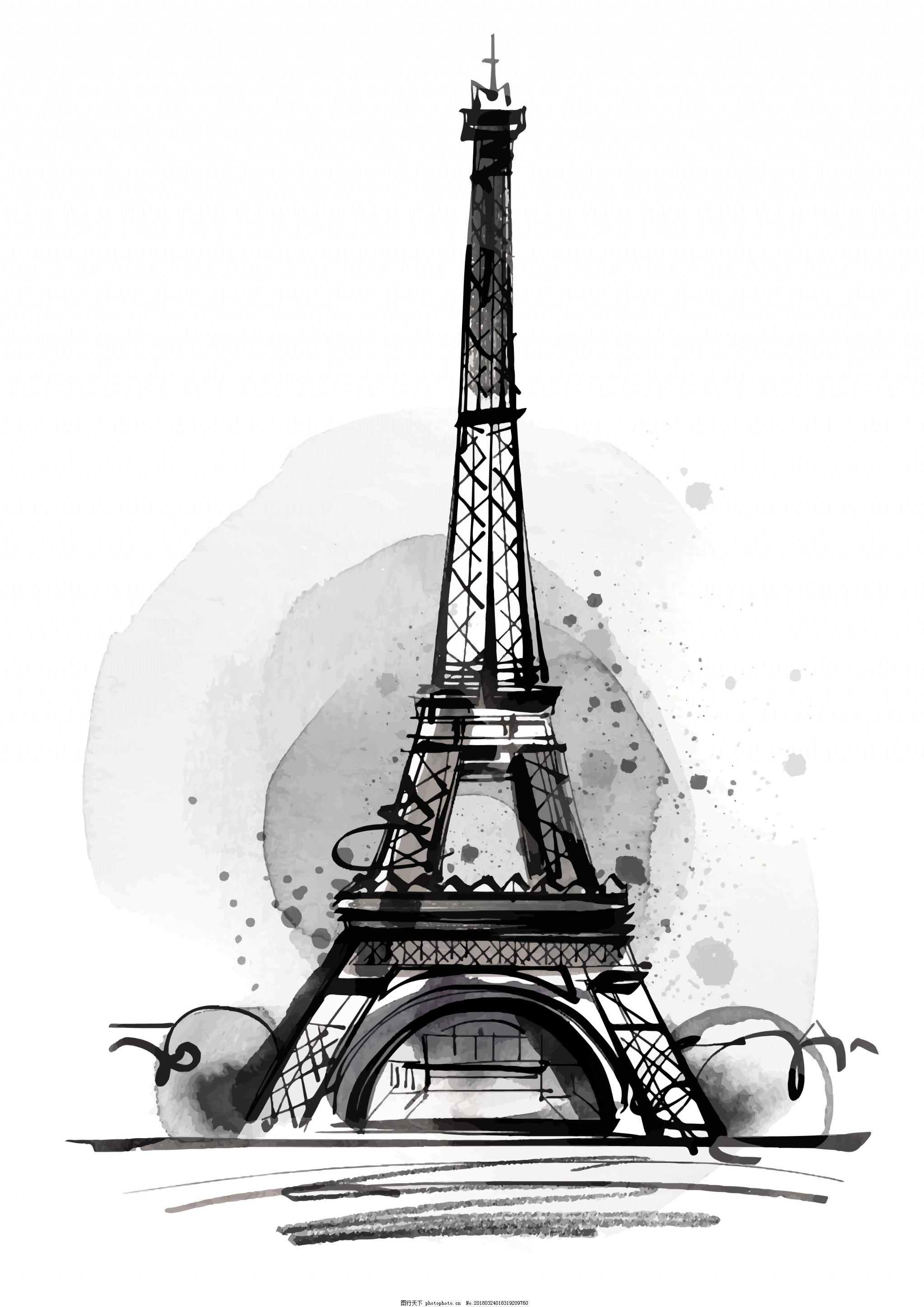 立体巴黎铁塔怎么画 埃菲尔铁塔的画法图解教程（儿童绘画中心） - 有点网 - 好手艺